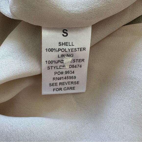 Fab’rik Dress Marnie Floral Print Chiffon Lantern Sleeves Wrap Tie Small NEW - Picture 11 of 13